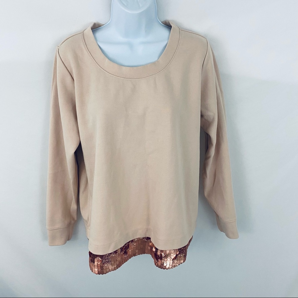 J. Crew Sequin Sweater Size Medium - Picture 3 of 11